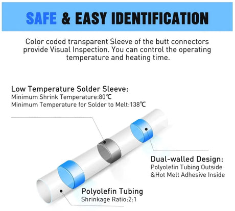 Nilight Heat Shrink Connector Set