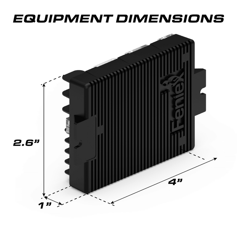 Feniex 4 Output Flasher Equipment Dimensions