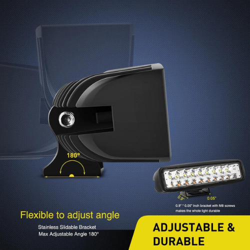 Nilight Snow Plow Light LED Light Bar Amber/White 2pk Adjustable and Durable