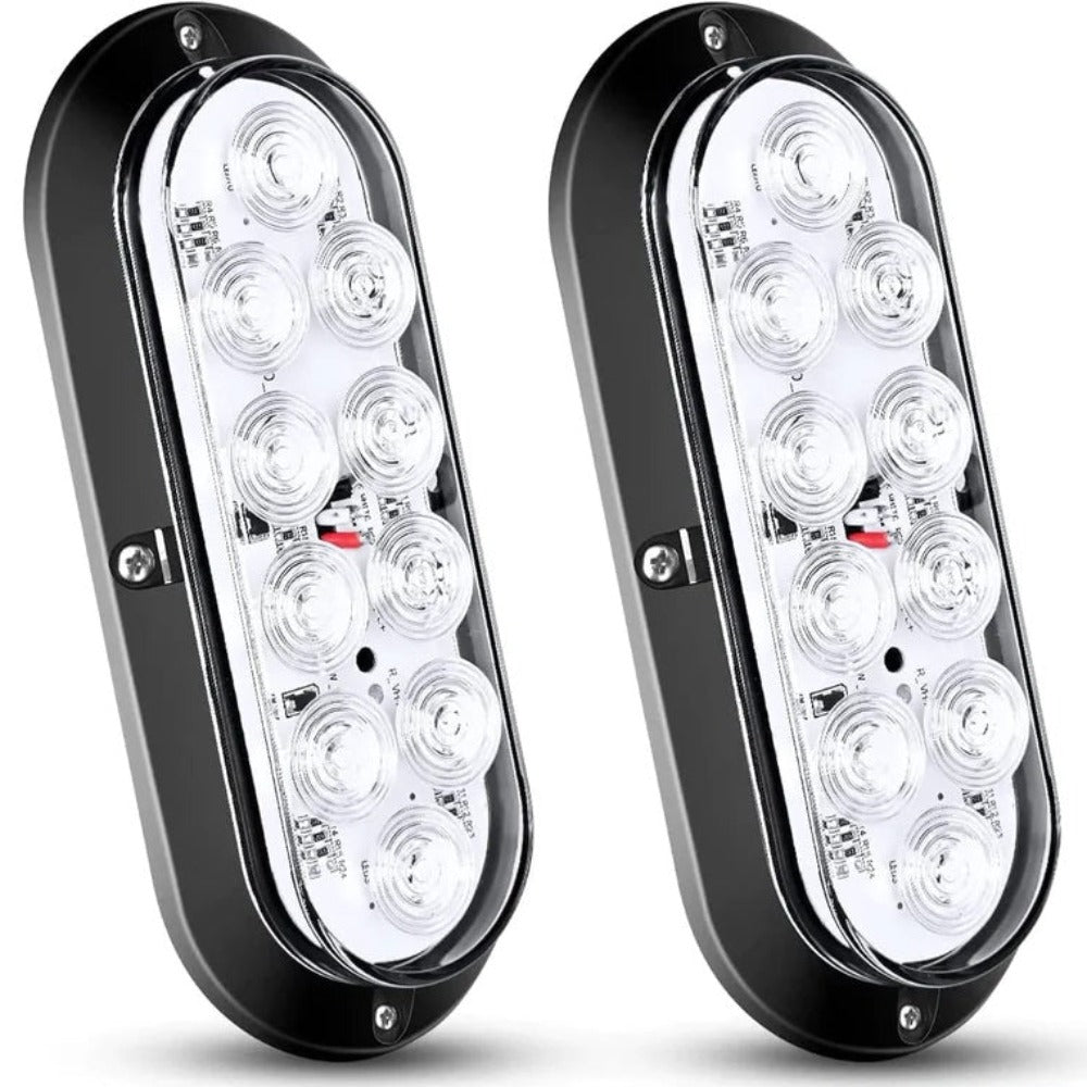Nilight 6” Oval Trailer Tail Lights 2pcs
