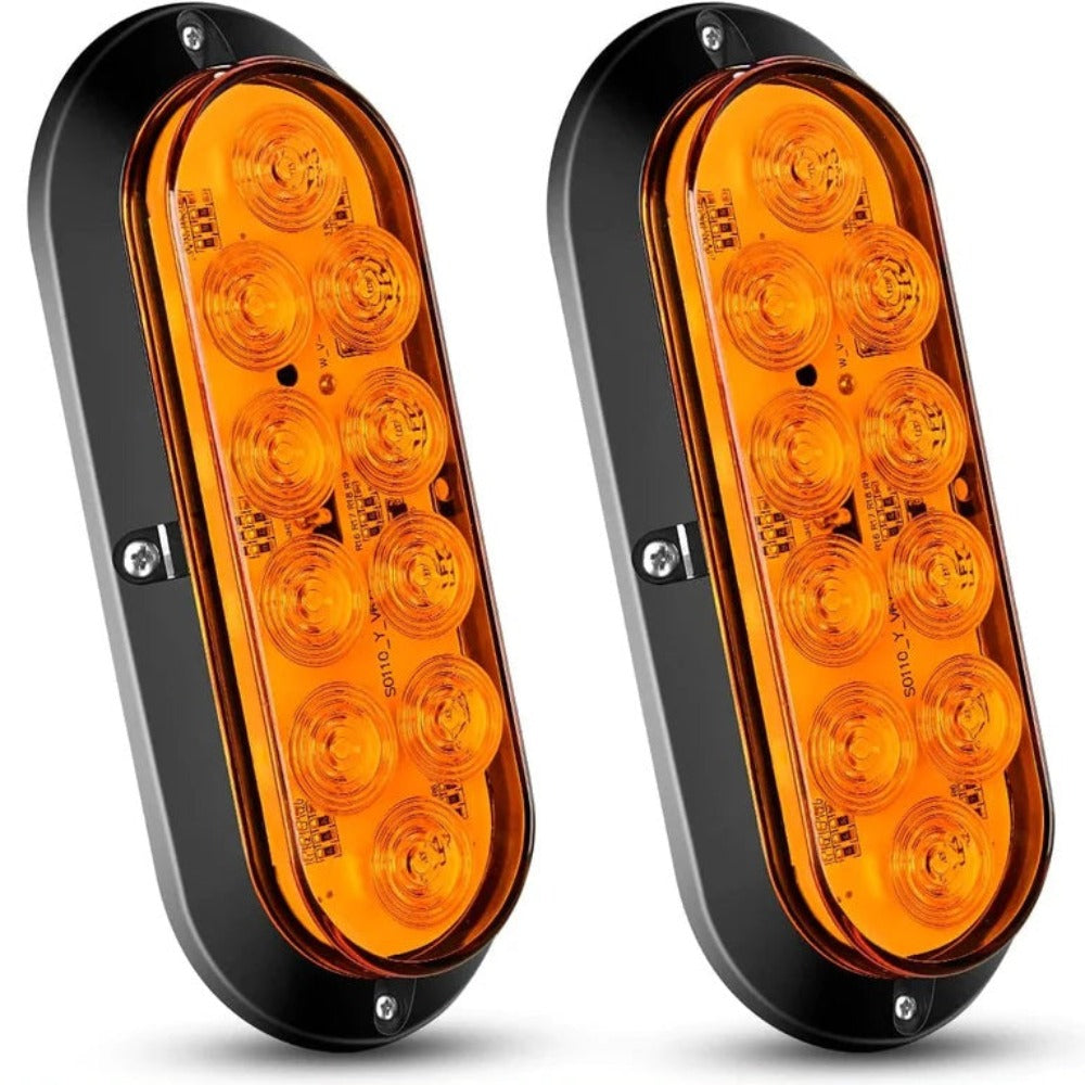 Nilight 6” Oval Trailer Tail Lights 2pcs