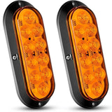 Nilight 6” Oval Trailer Tail Lights 2pcs