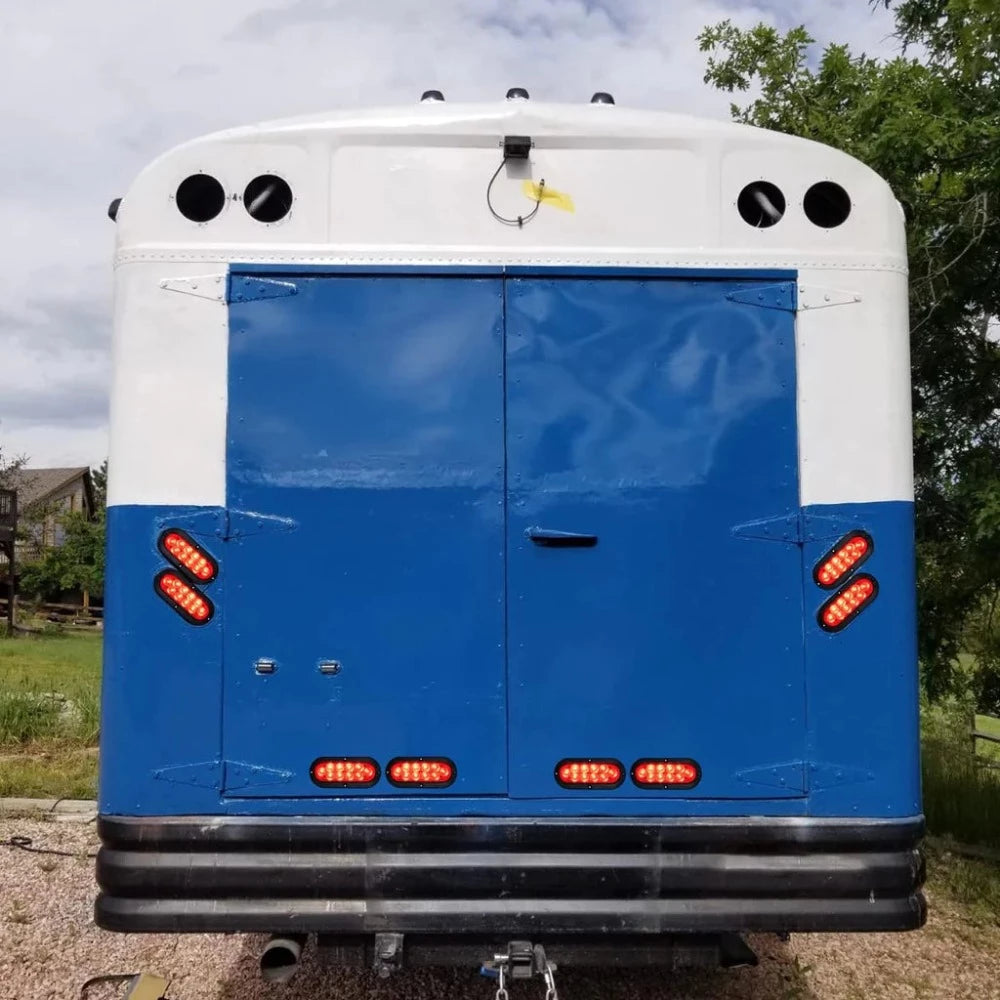 Nilight 6” Oval Trailer Tail Lights 2pcs