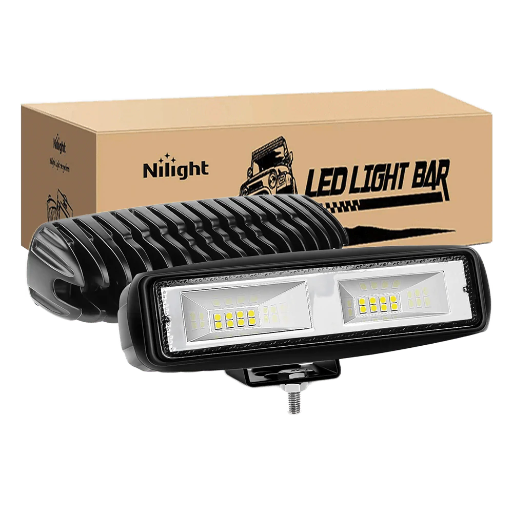 Nilight Off Road LED Light Bar 48W 2pk