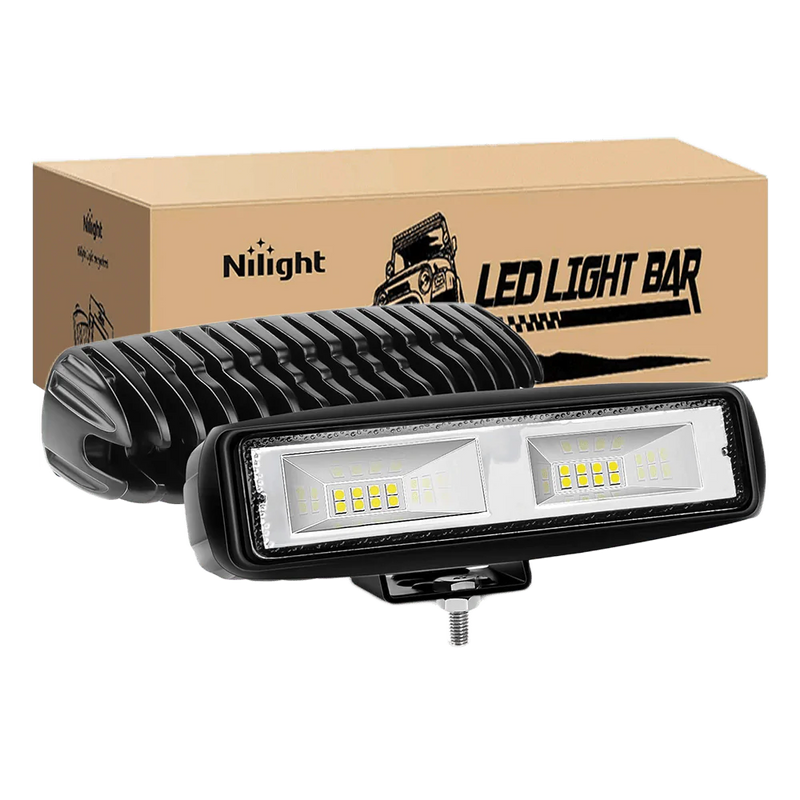 Nilight Off Road LED Light Bar 48W 2pk