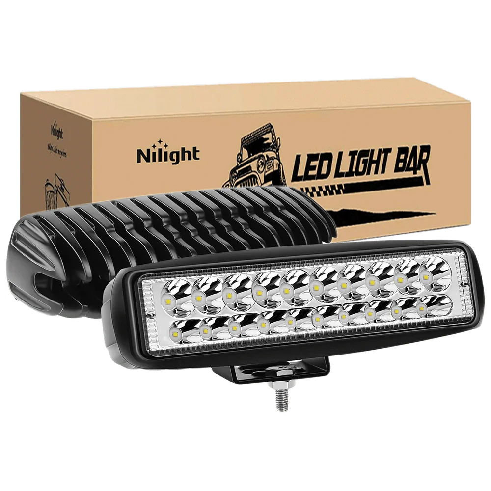 Nilight Off Road LED Light Bar 60W 2pk