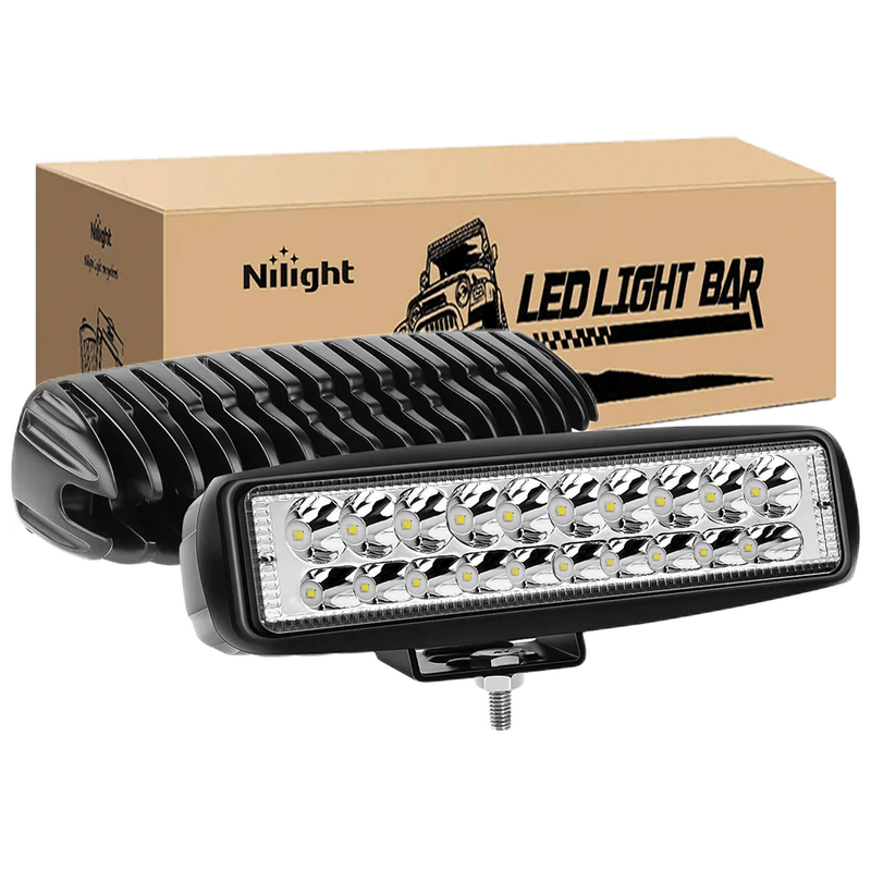 Nilight Off Road LED Light Bar 60W 2pk