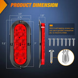 Nilight 6” Oval Trailer Tail Lights 2pcs