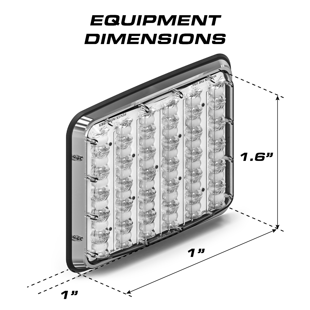 Feniex Tail-Turn Lux Surface Mount Dimensions