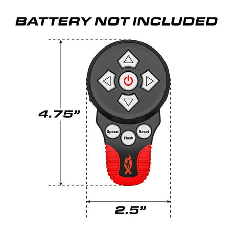 Feniex Remote Spot Light Controller Dimensions (Battery Not Included)