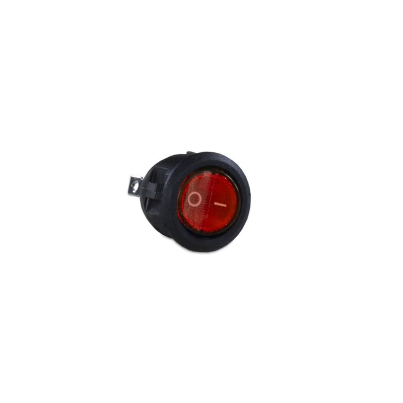 UBL Round Lighted Rocker Switch Red