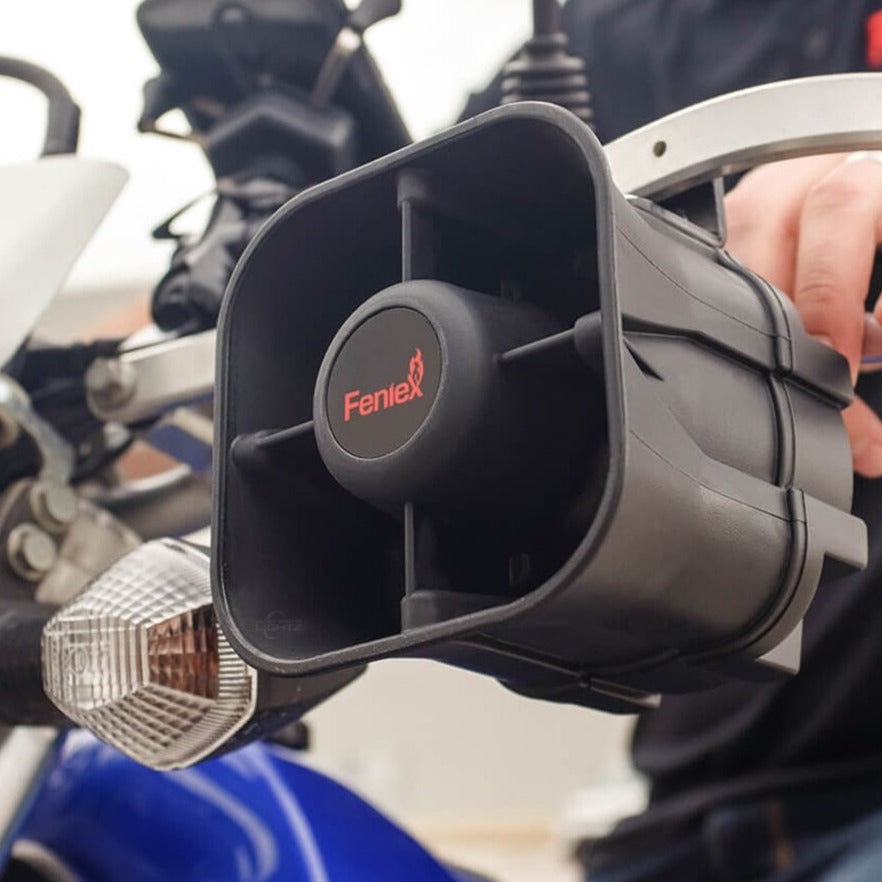 Feniex Titan 30W Siren on Motorcycle