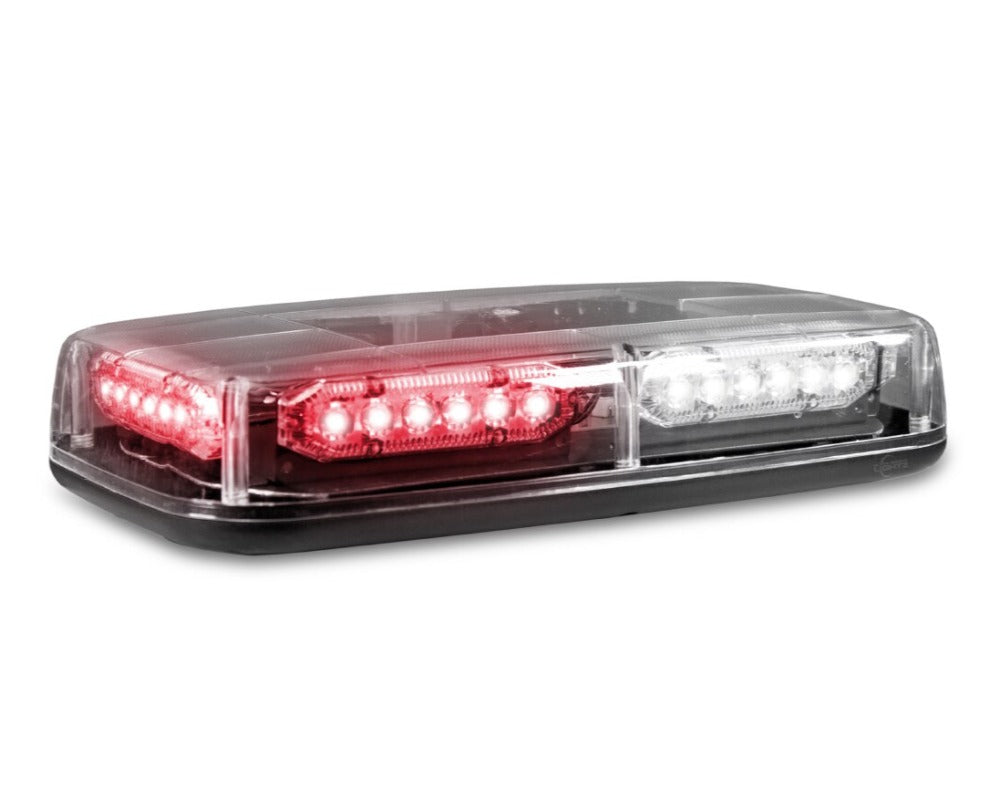Red emergency light bar top
