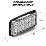 Feniex Down Lux 7x3 Surface Mount Scene Light Equipment Dimensions 