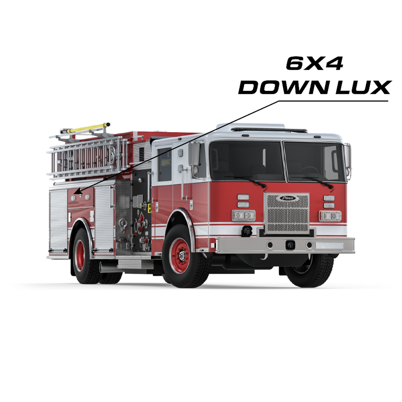 Feniex Down Lux 7x3 Surface Mount Scene Light On Emergency Vehicle