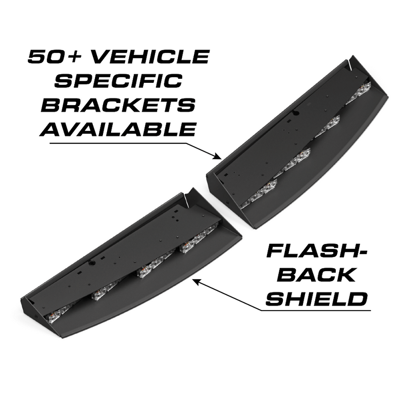 Feniex Fusion-A Front Interior Visor Light Bar Vehicle Specific Brackets