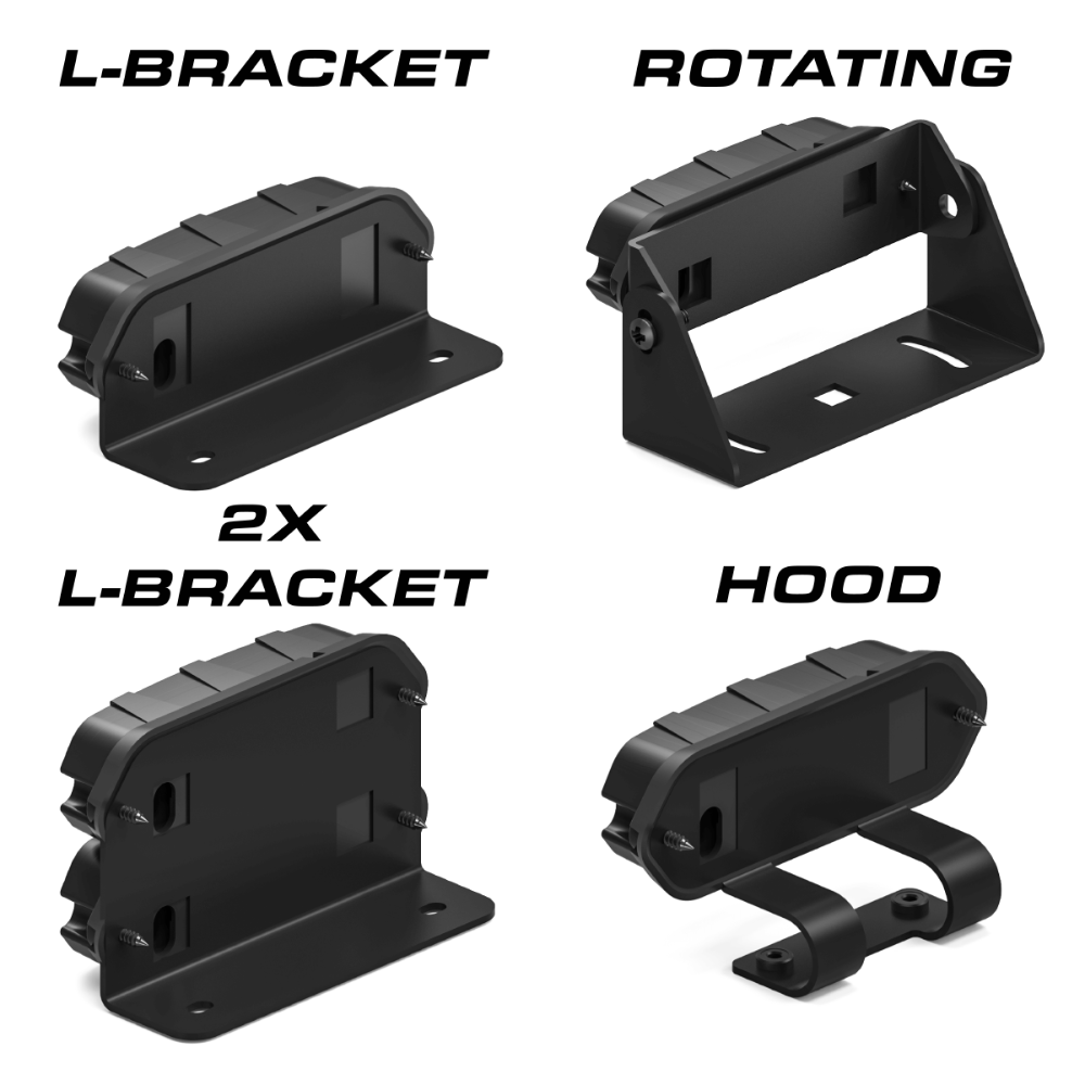 Feniex Quad Q3 Surface Mount Brackets