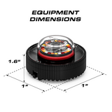 Feniex Quad Cannon LED Hide-Away Equipment Dimensions