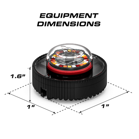 Feniex Quad Cannon LED Hide-Away Equipment Dimensions