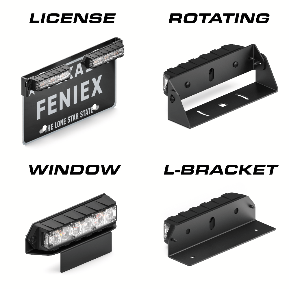 Feniex Quad Surface Mount Brackets