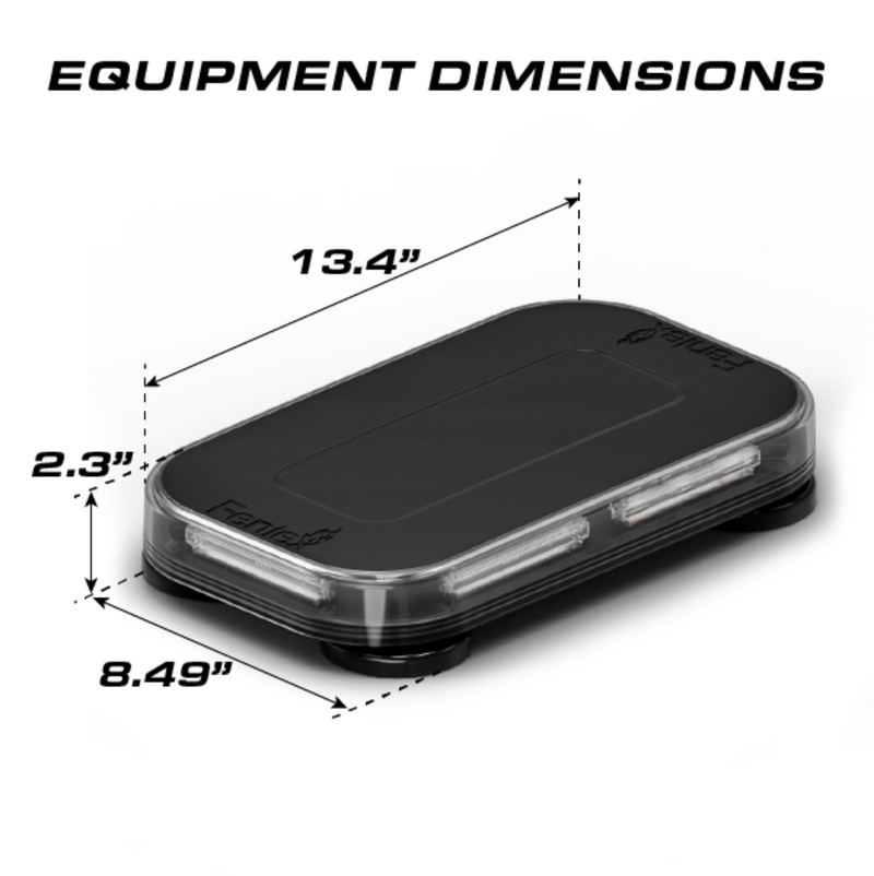 Feniex Quantum 14" Mini Light Bar Equipment Dimensions