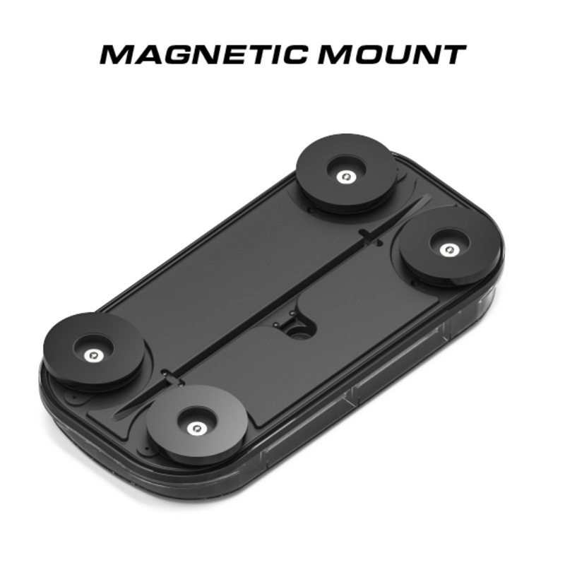 Mini Emergency LED Light Bar - Magnetic Mount -12V Plug