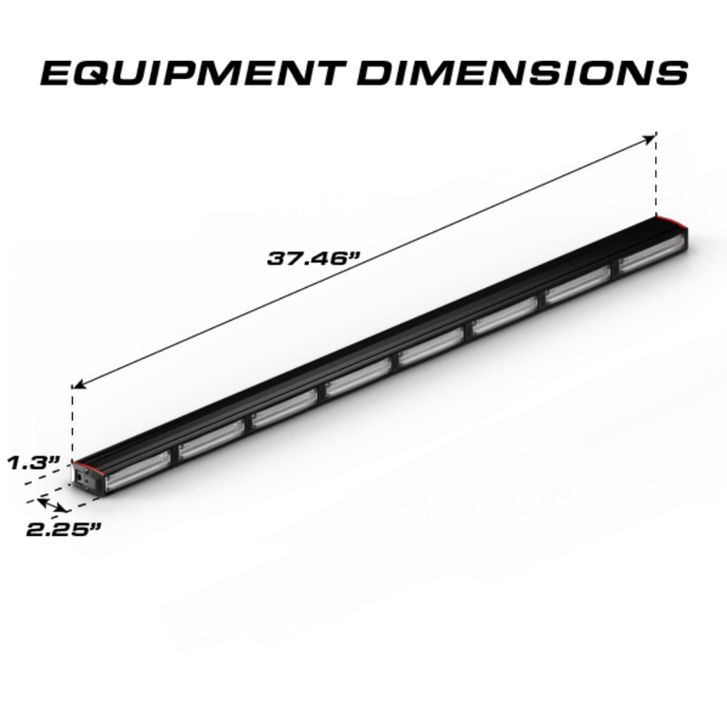 Feniex Quantum 800 Light Stick Equipment DImensions