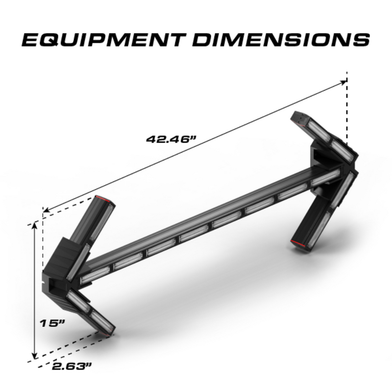 Feniex Quantum Arrow Board Equipment Dimensions
